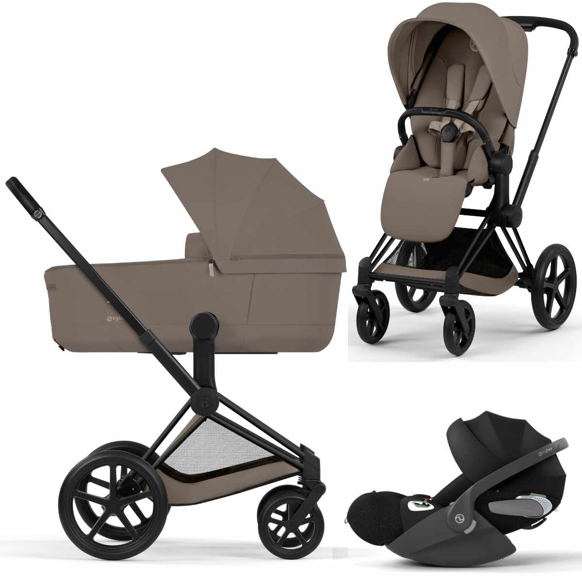 Cybex Priam 5 Comfort Kinderwagen Set 3 in 1 incl. Cloud T i-Size