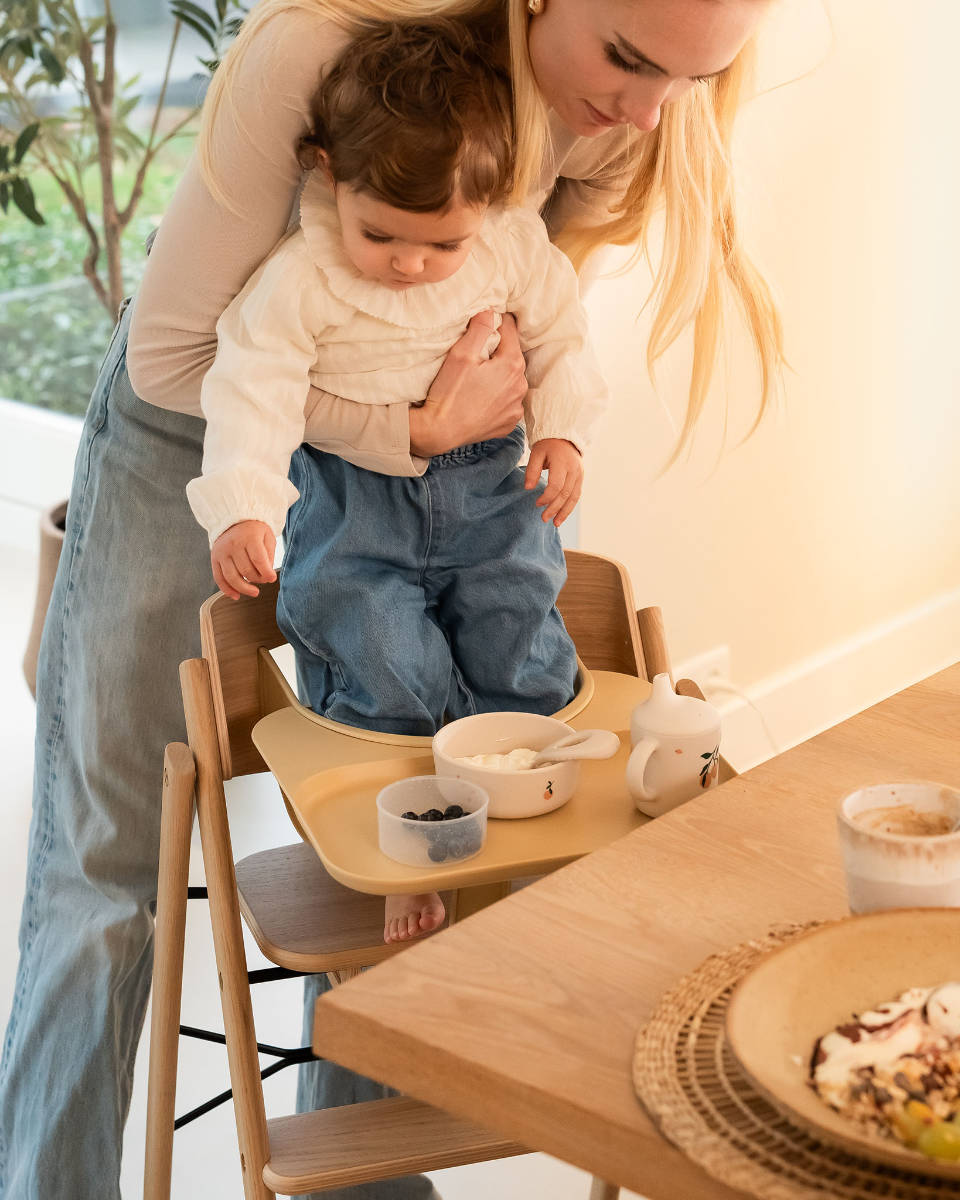 KAOS Klapp kinderstoel van hout, opvouwbaar