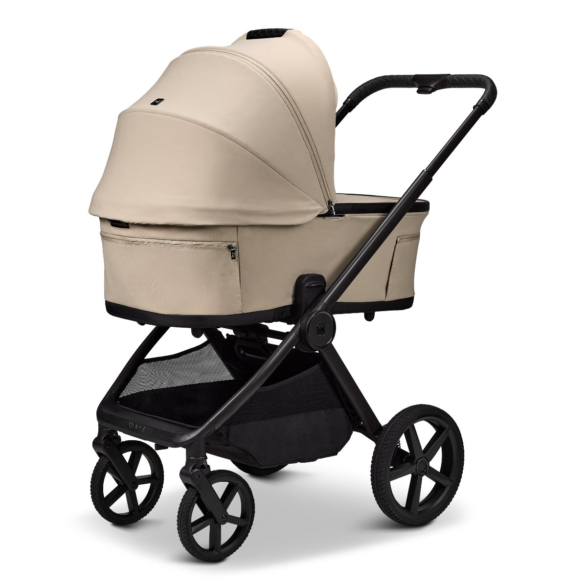 Moon Gio Fold Combi Kinderwagen 2026 in Beige - Zijaanzicht