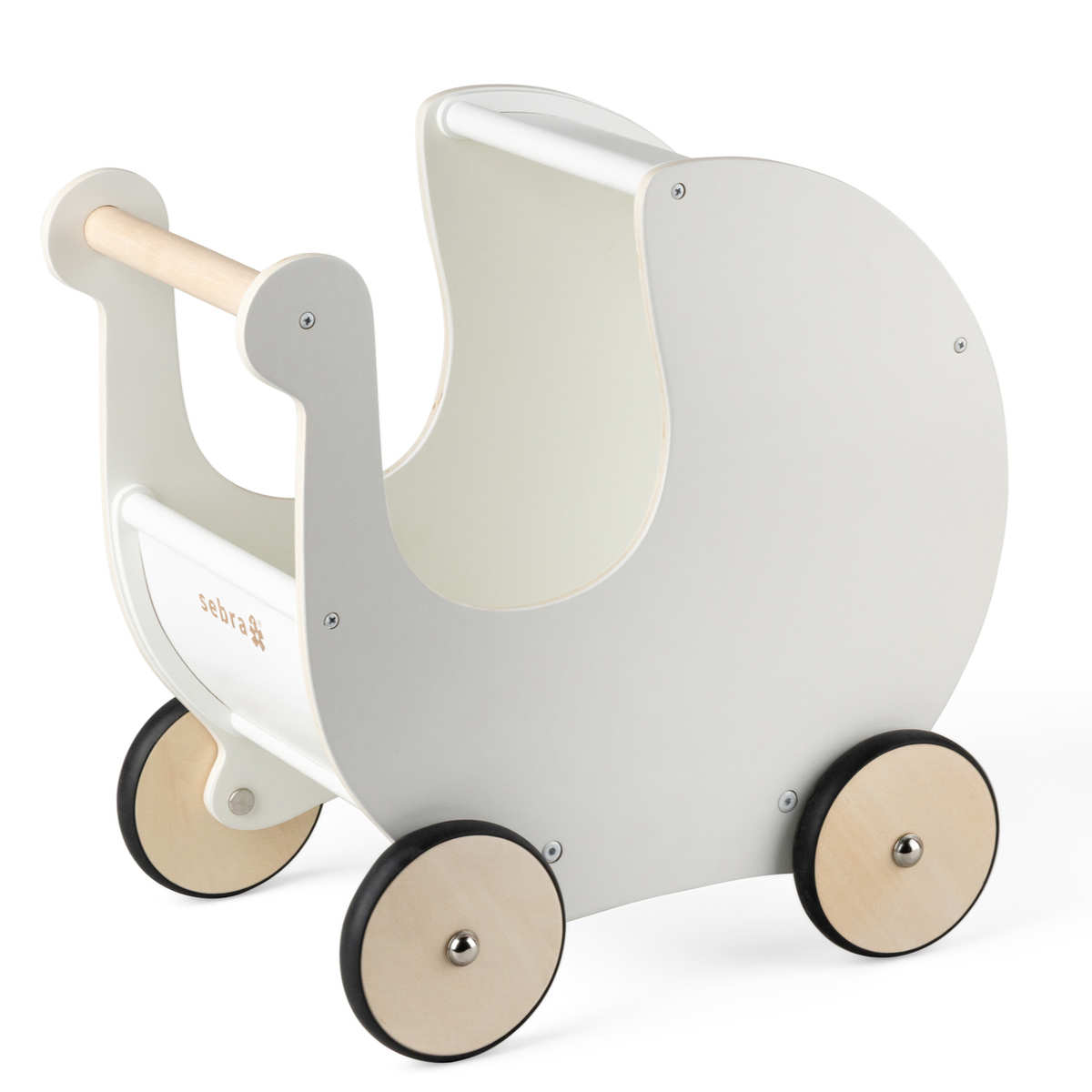 Sebra houten poppenwagen