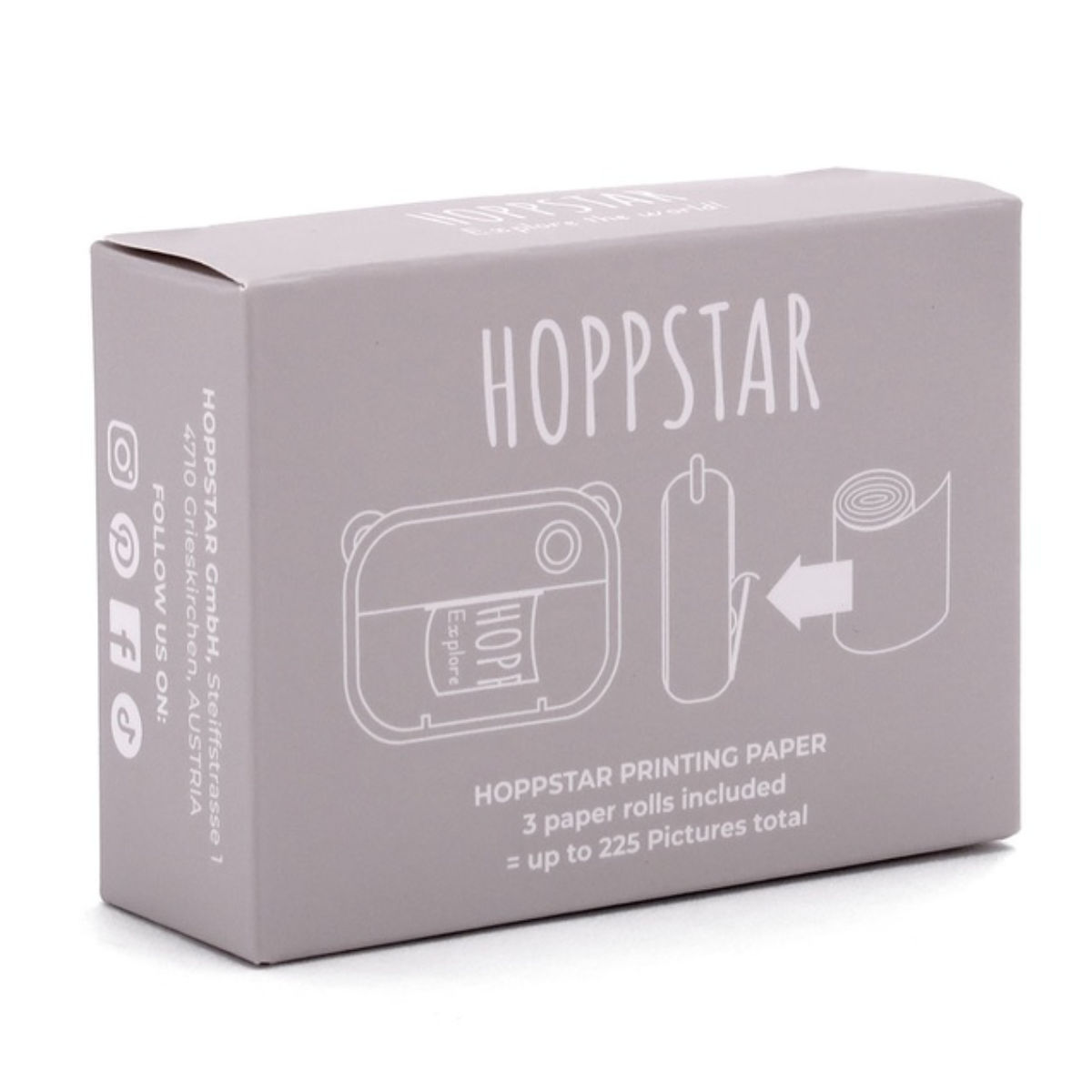Hoppstar Papierrollen 3-Pack Navulset - Wit