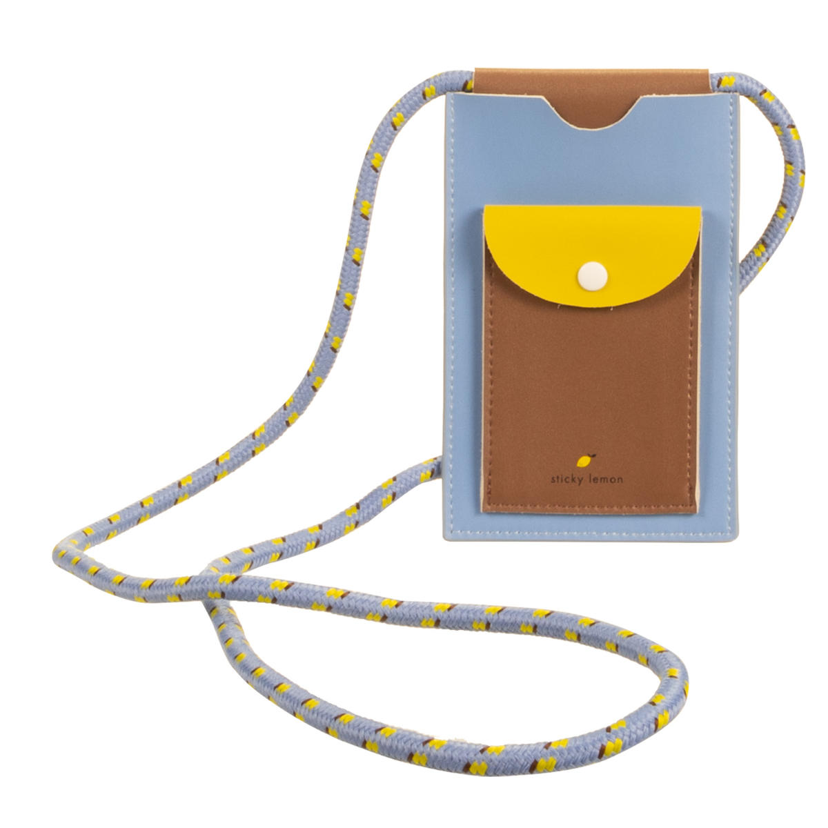 Sticky Lemon telefoontasje 1802189 in Blauw/Bruin - Vooraanzicht