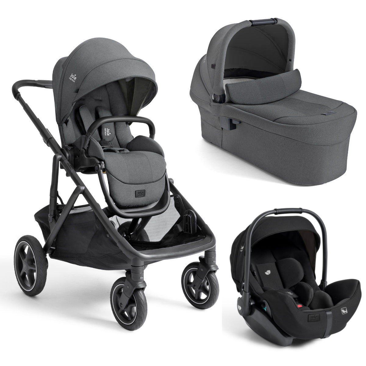 Joie Signature Versiti Kinderwagen Set 3-in-1 incl. Joie Signature i-Level Pro i-Size Autostoeltje