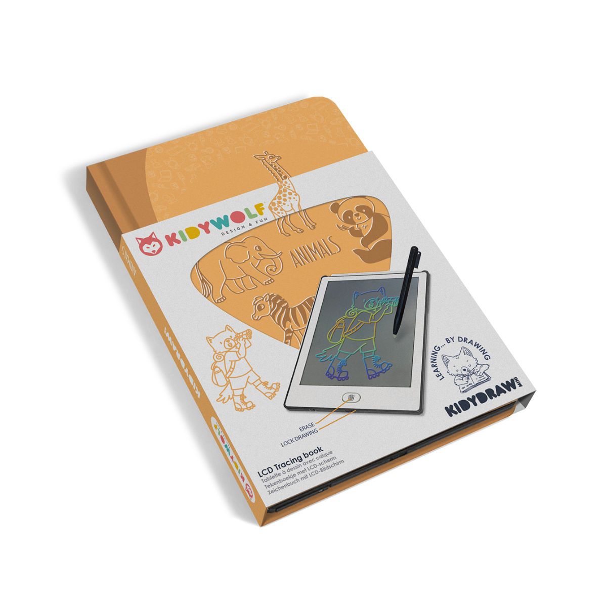 Kidywolf Kidydraw Mini Tekentablet – 30 Tekeningen