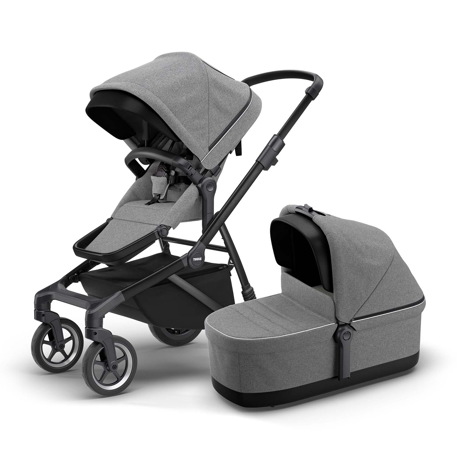 Thule Sleek Kinderwagen Set 3 in 1 incl. Cybex Aton S2 I-Size Autostoeltje