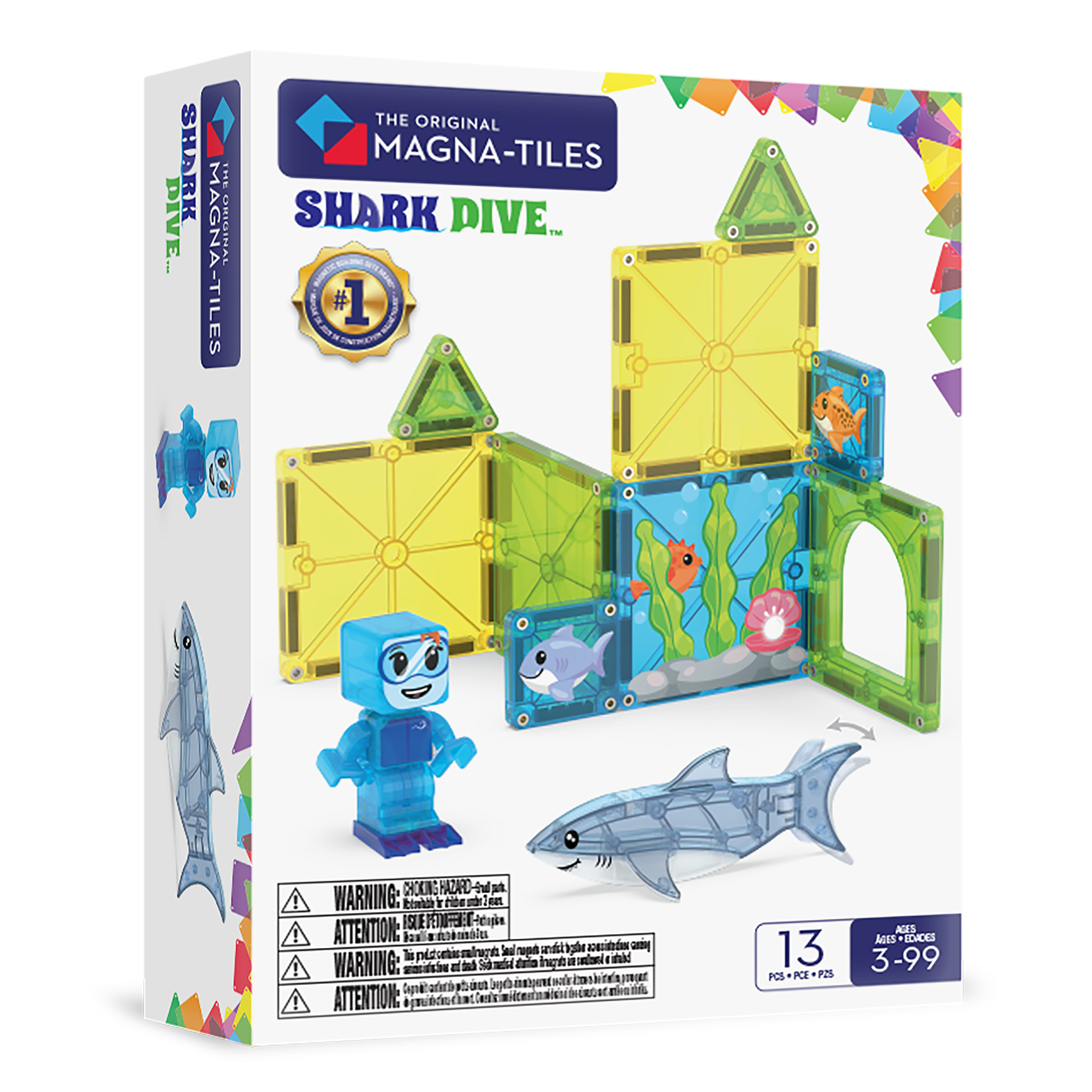 Magna-Tiles Shark-Drive - 13 delen