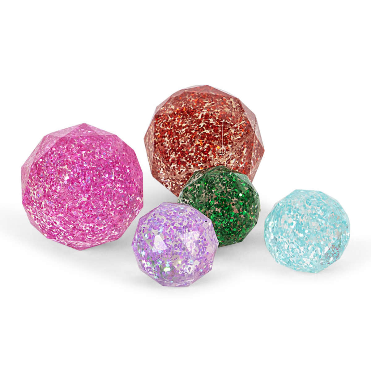 Konges Sløjd Star Stuiterballen Set met Glitter, 14-delig