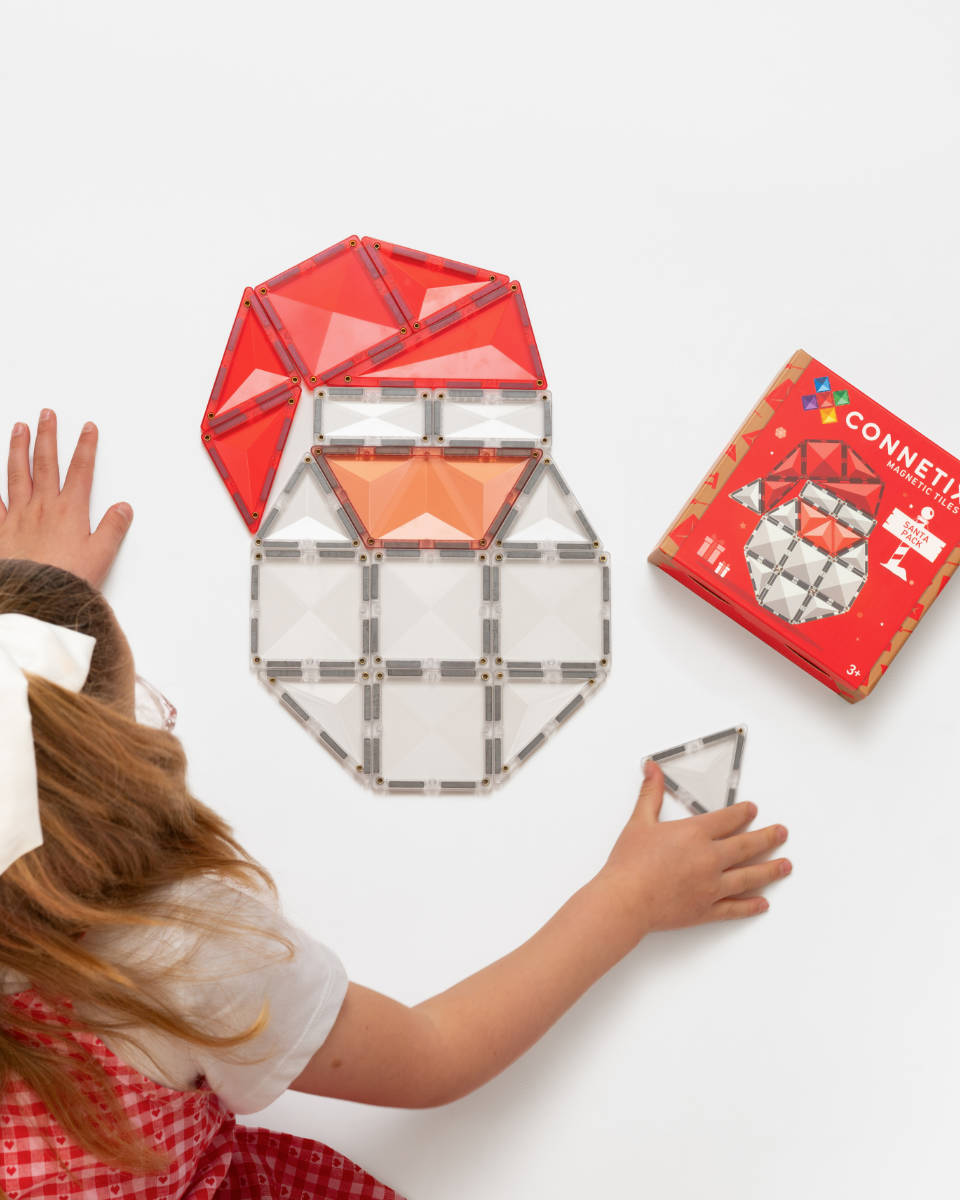 Connetix Magnetische Bouwtegels Kerstmanset – 17-delig