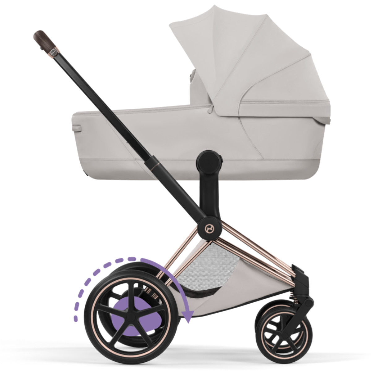 Cybex E-Priam 5 Style Kinderwagen Set 3 in 1 incl. Cloud T i-Size Autostoel