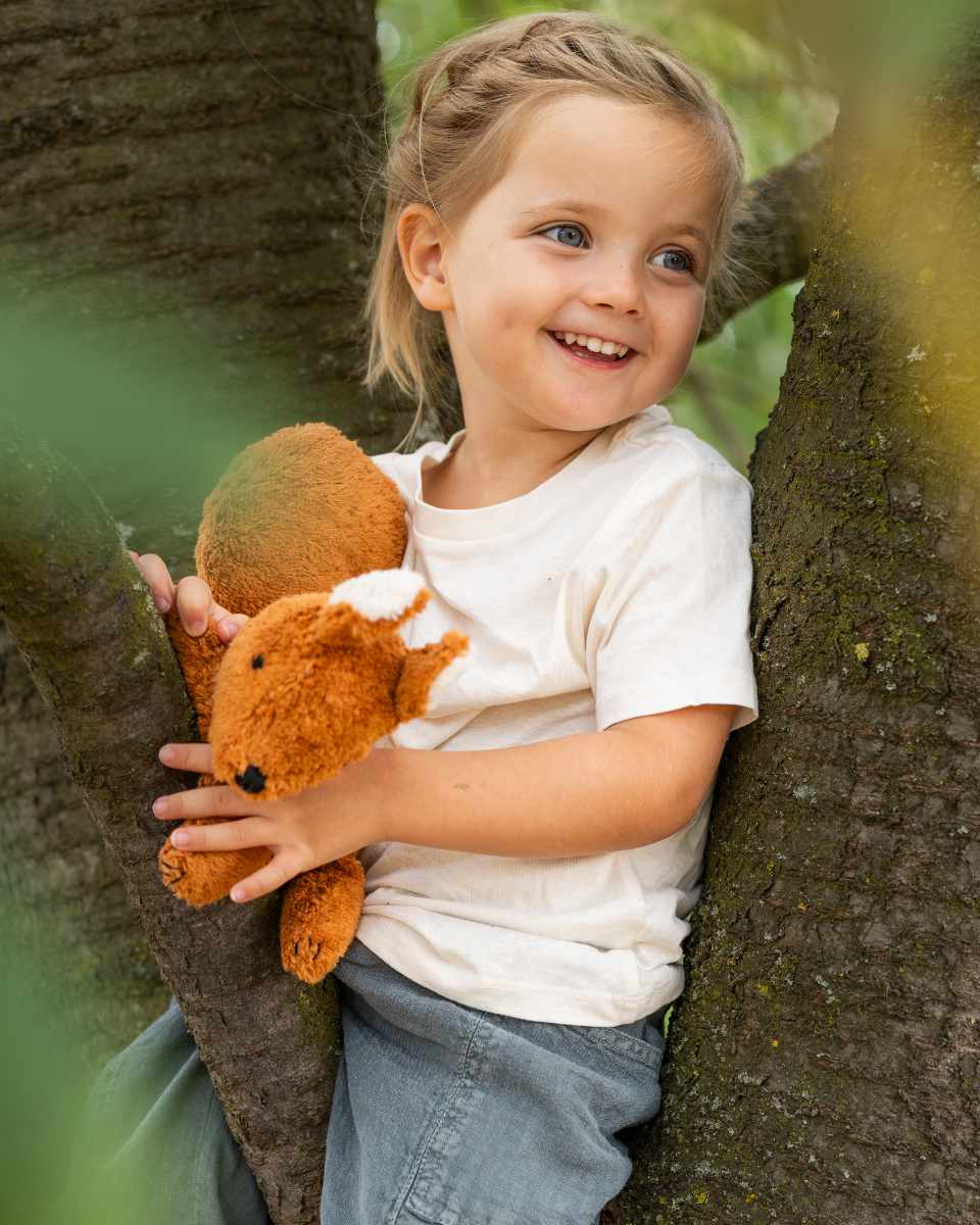 Senger Naturwelt Eekhoorn Knuffel met Druivenpitkussen 31 cm