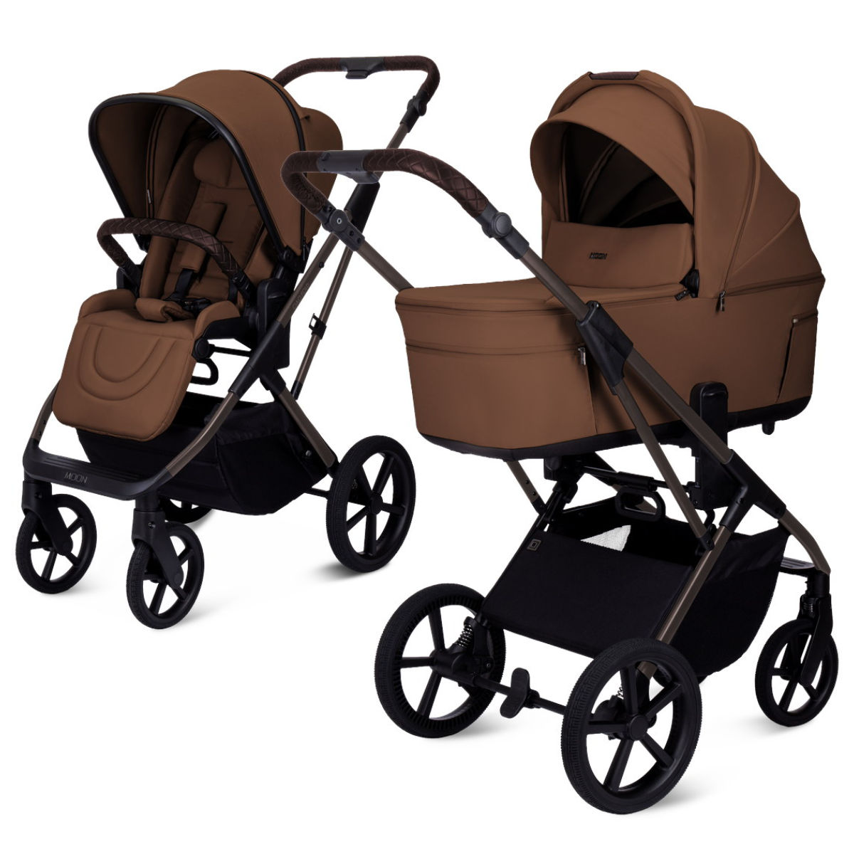 Moon Ciao Fold Combi-Kinderwagen met Opvouwbare Reiswieg