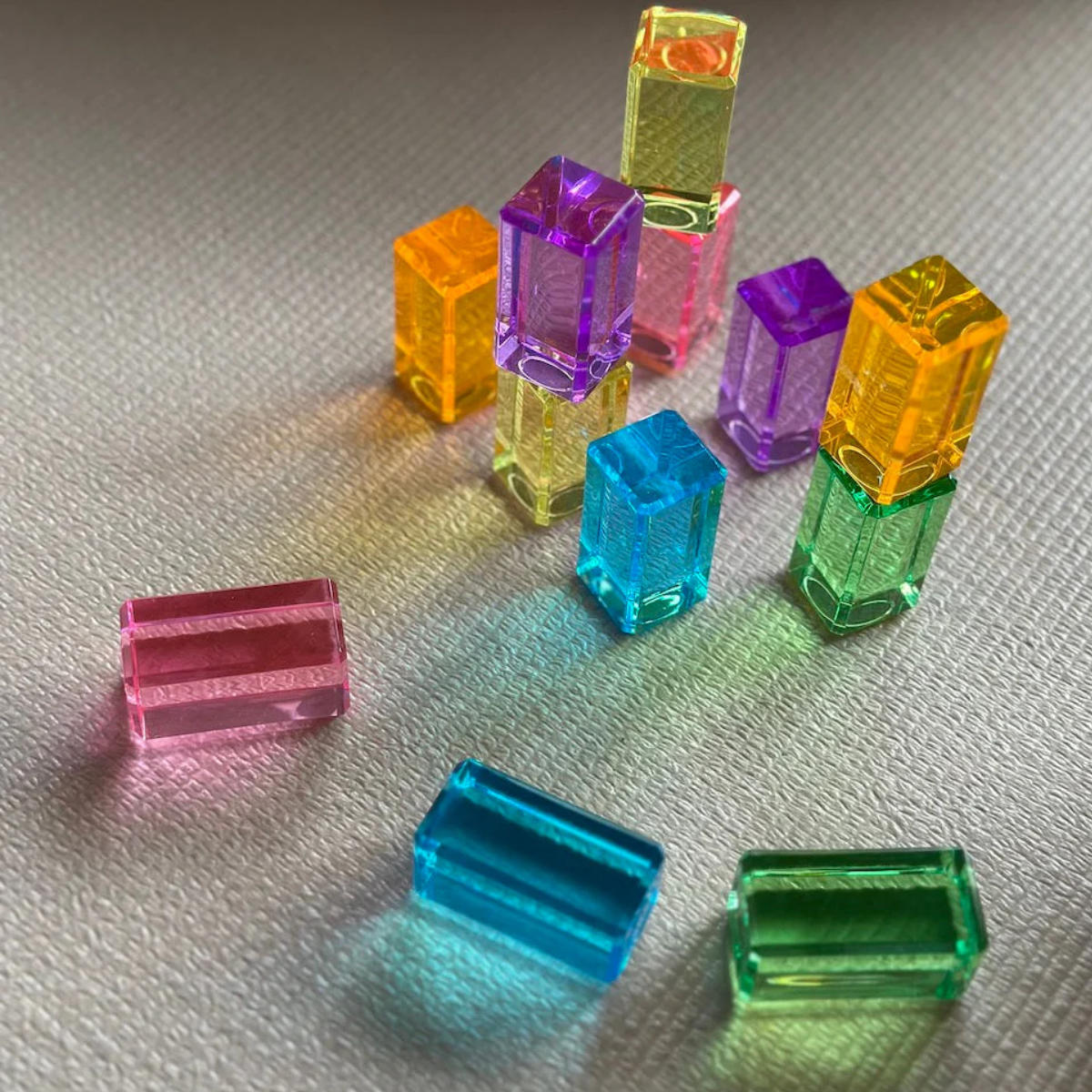 Bauspiel Lichtbouwquaders Pastel