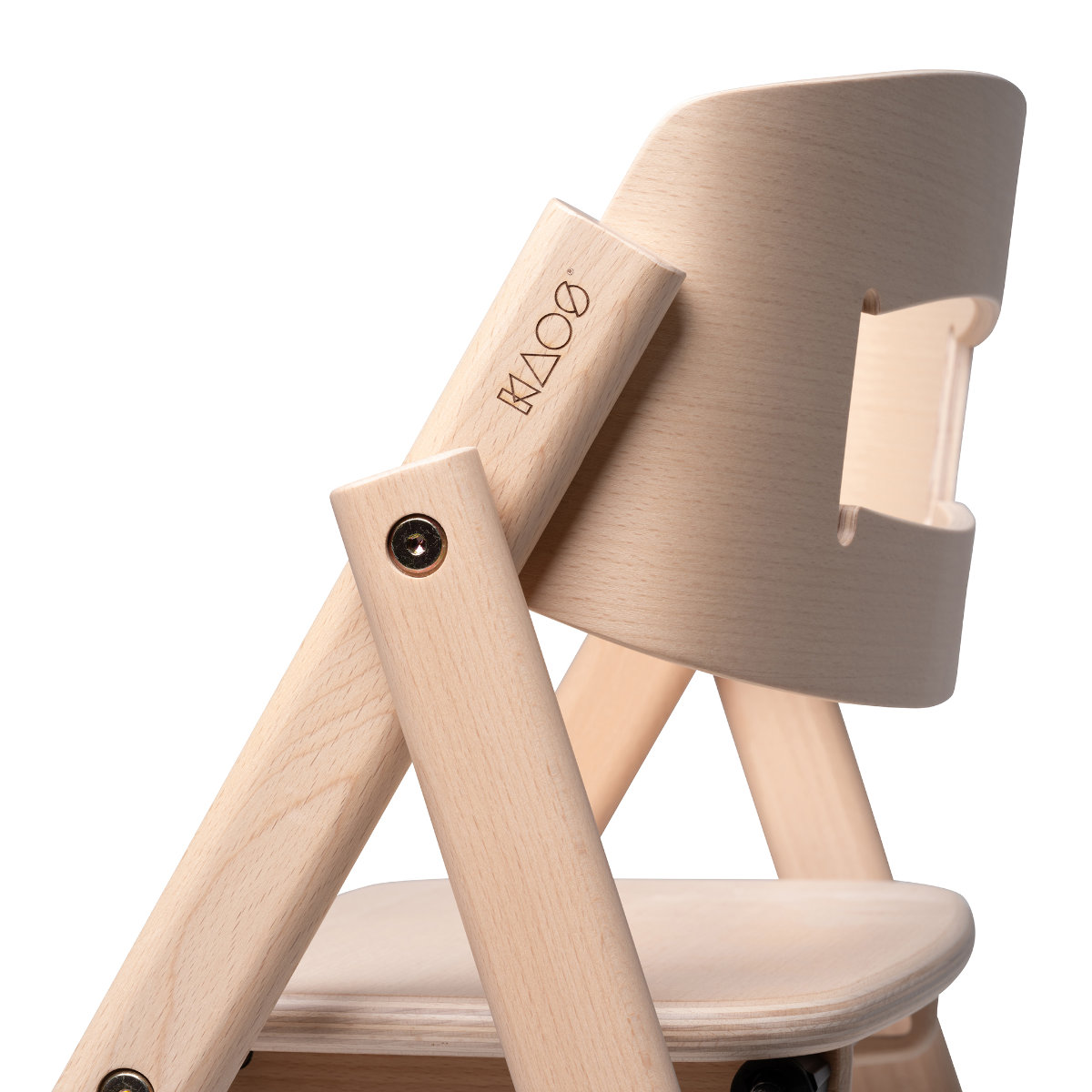 KAOS Klapp kinderstoel van hout, opvouwbaar