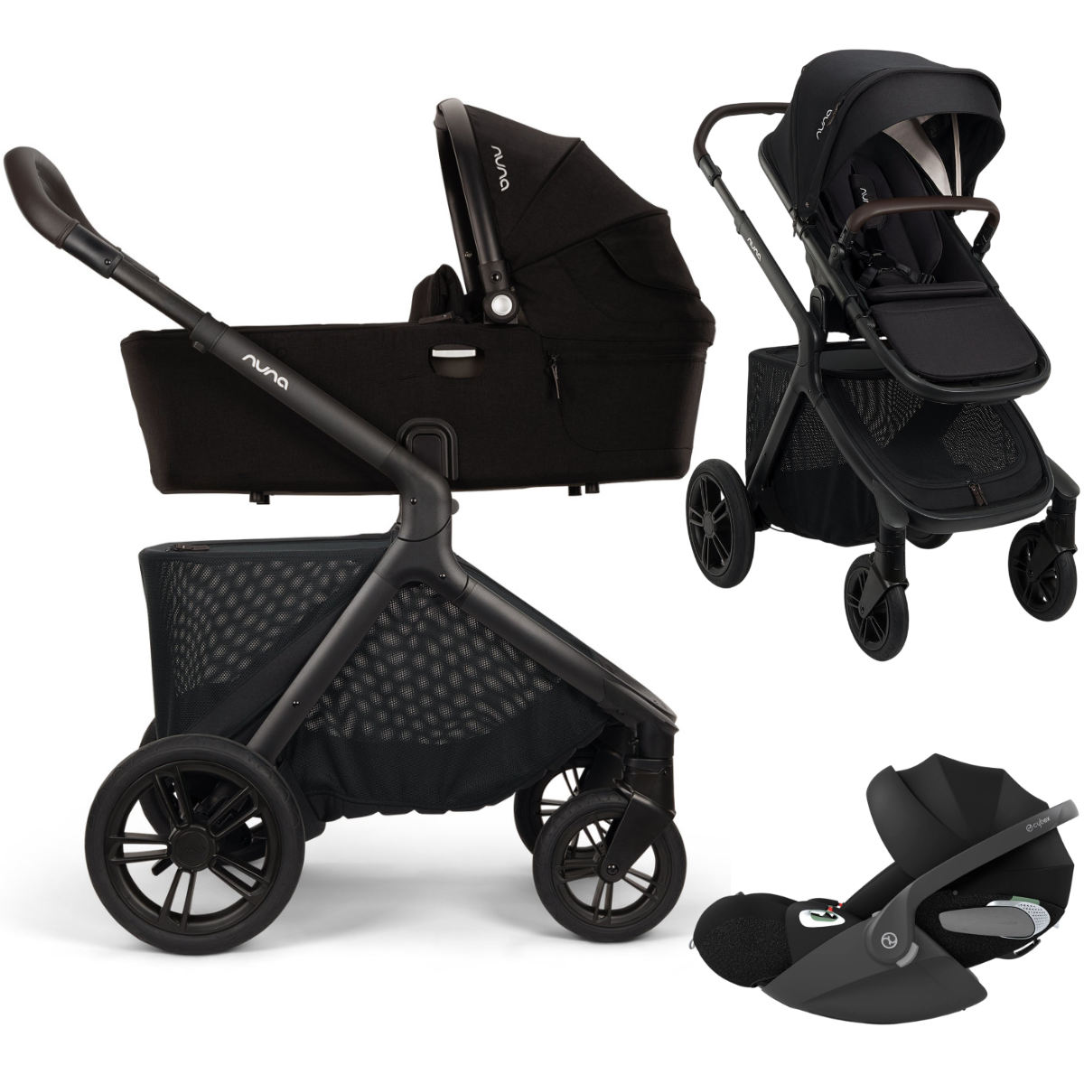 Nuna DEMI Icon 3-in-1 Kinderwagen incl. Cybex Cloud T i-Size Baby-autostoel