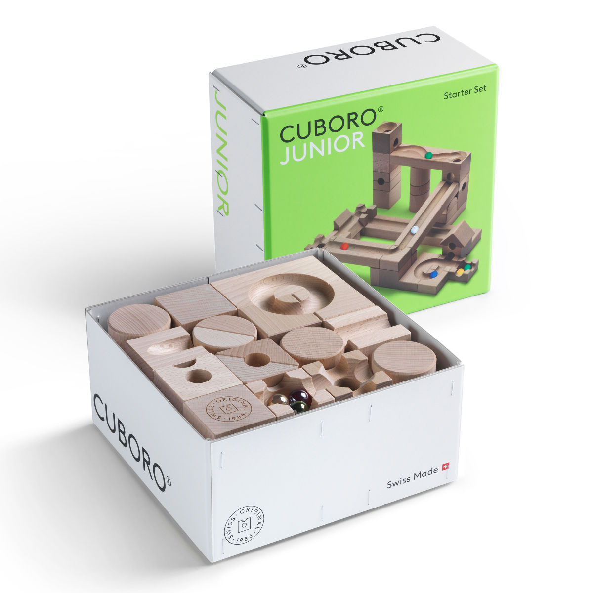 CUBORO Knikkerbaan Extra Set – Uitbreidingssets in verschillende uitvoeringen