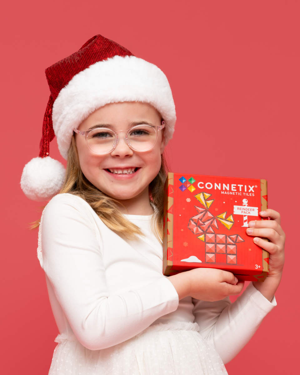 Connetix Magnetische Bouwtegels Kerstrendierset – 25-delig