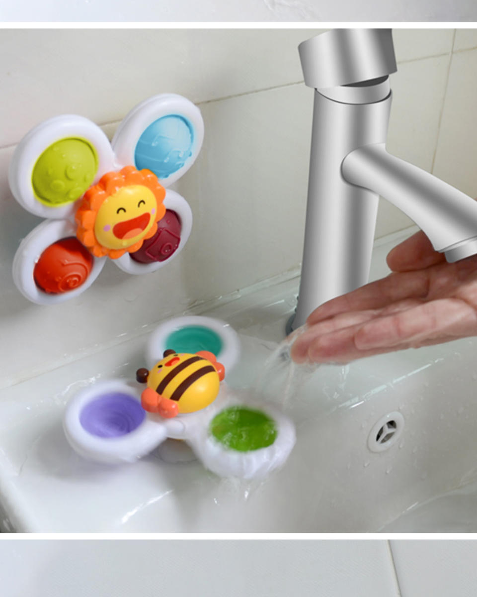 Fresh Kid Sensorische Spinners met Zuignappen – Set van 3