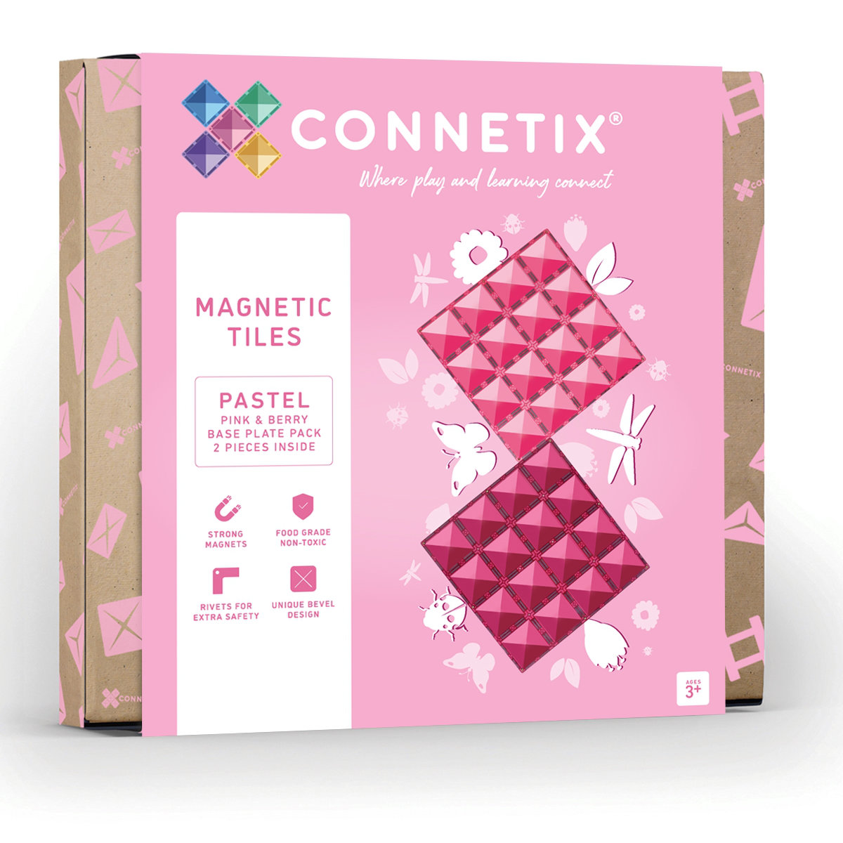 Connetix magnetische speelgoed basisplaten | 2 delen