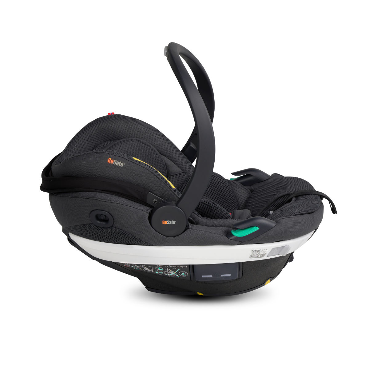 BeSafe Go Beyond i-Size babyautostoel in antraciet - zijaanzicht