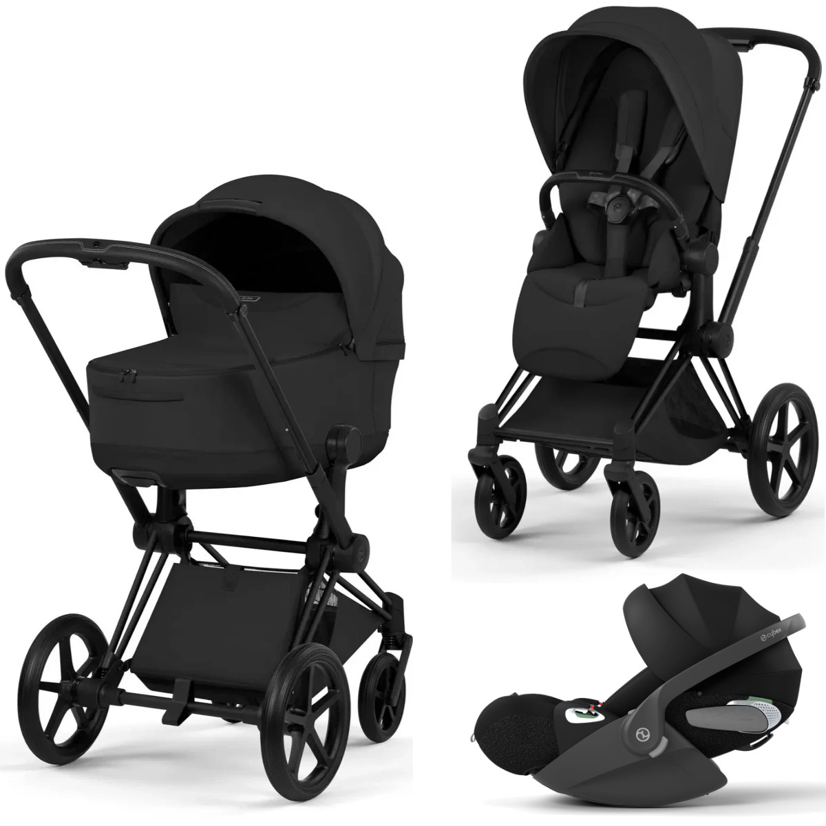 Cybex Priam 5 Style Kinderwagen Set 3 in 1 incl. Cloud T i-Size Autostoel