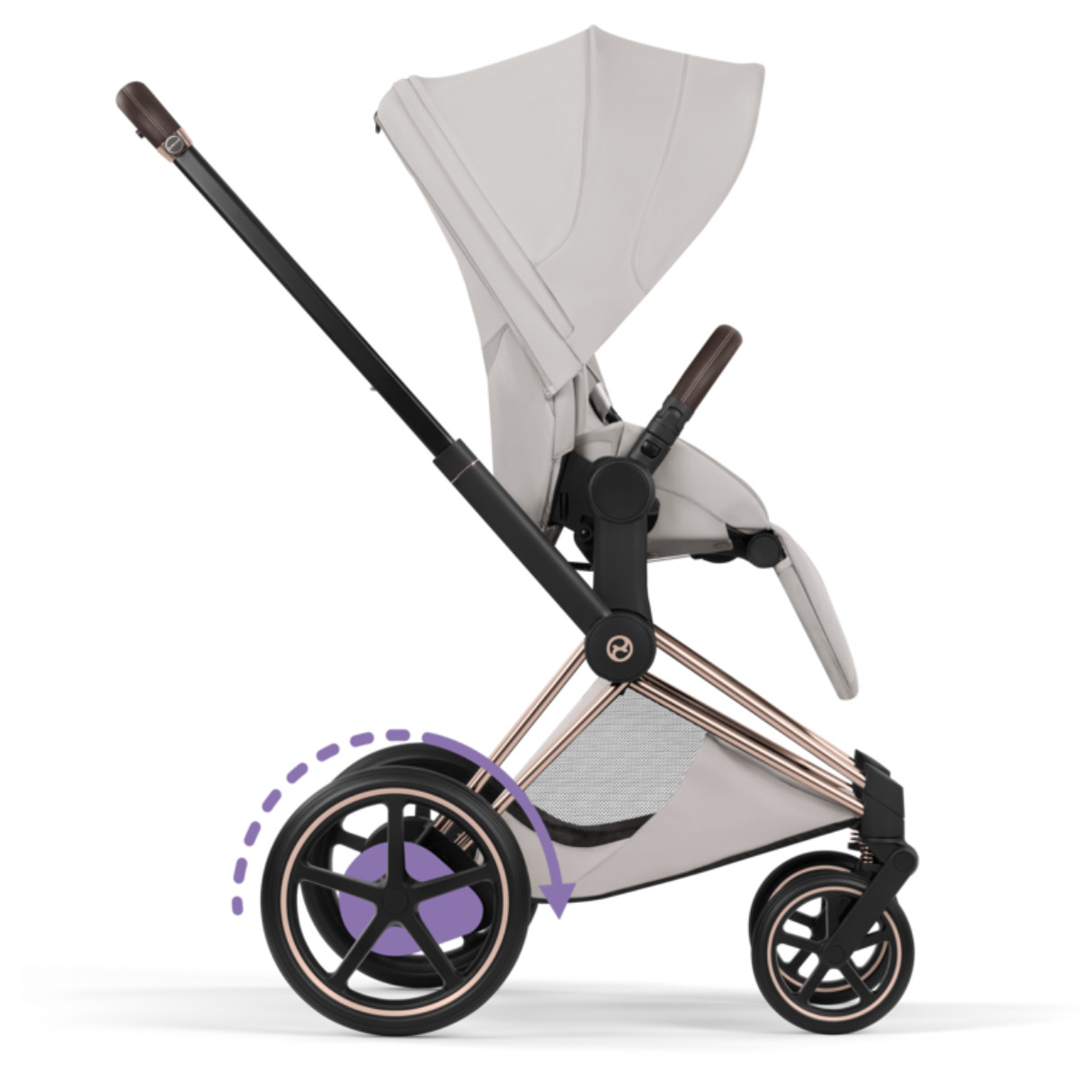 Cybex E-Priam 5 Style Kinderwagen Set 3 in 1 incl. Cloud T i-Size Autostoel