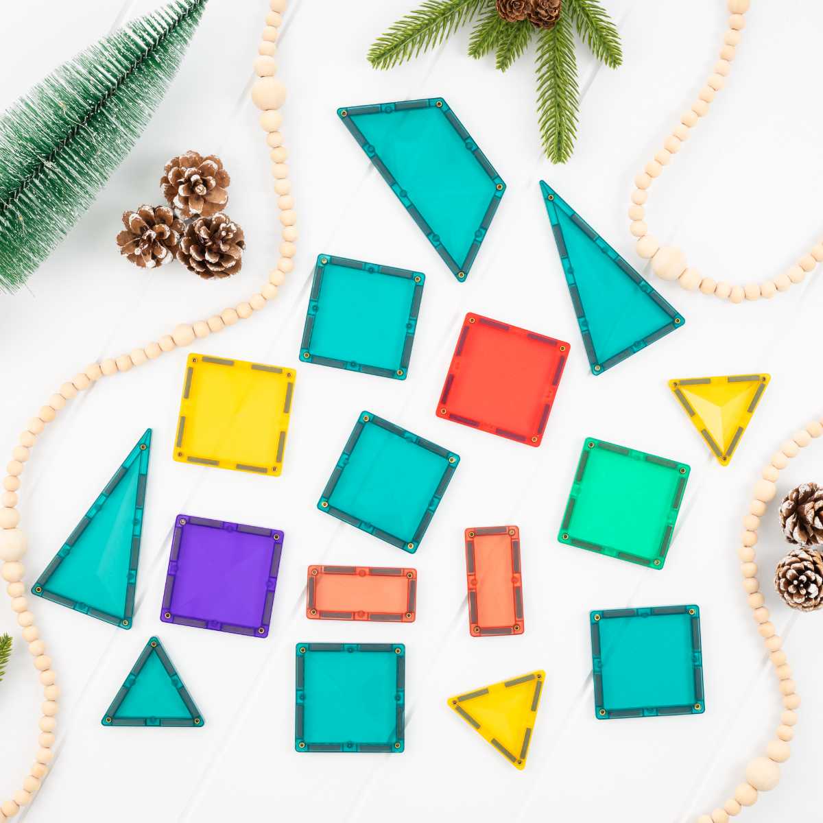 Connetix Magnetische Bouwtegels Kerstboomset – 16-delig