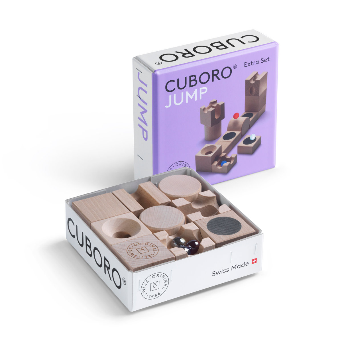 CUBORO Knikkerbaan Extra Set – Uitbreidingssets in verschillende uitvoeringen