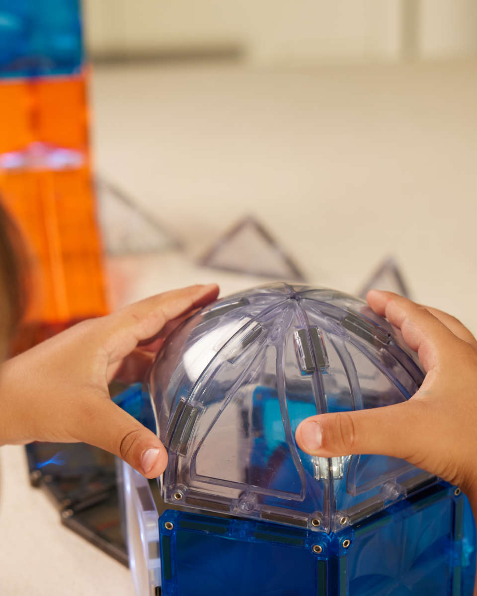 Cleverclixx Ruimtemissie Magnetische Bouwblokken met Licht, 47 Delig