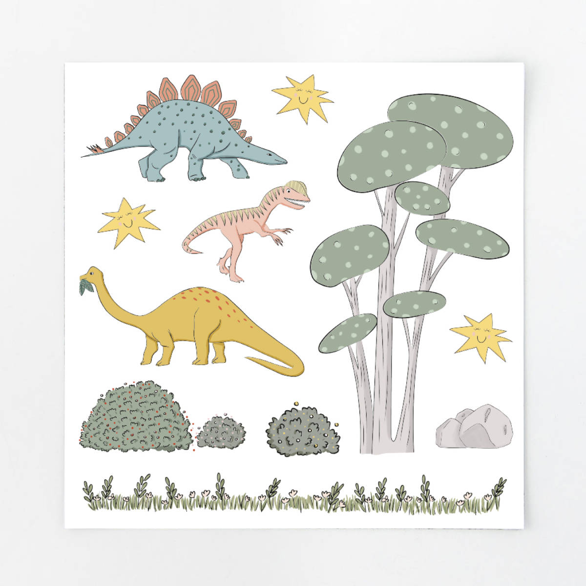 Ferflex Magneten JM_DINO met Dinosauriërs - Voorzijde