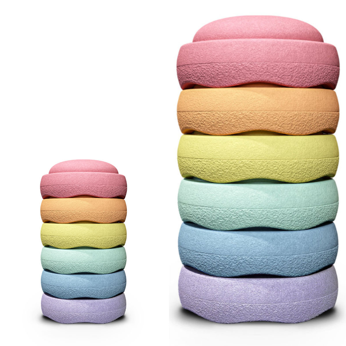 Stapelstein Mini Rainbow Pastel 6 stuks