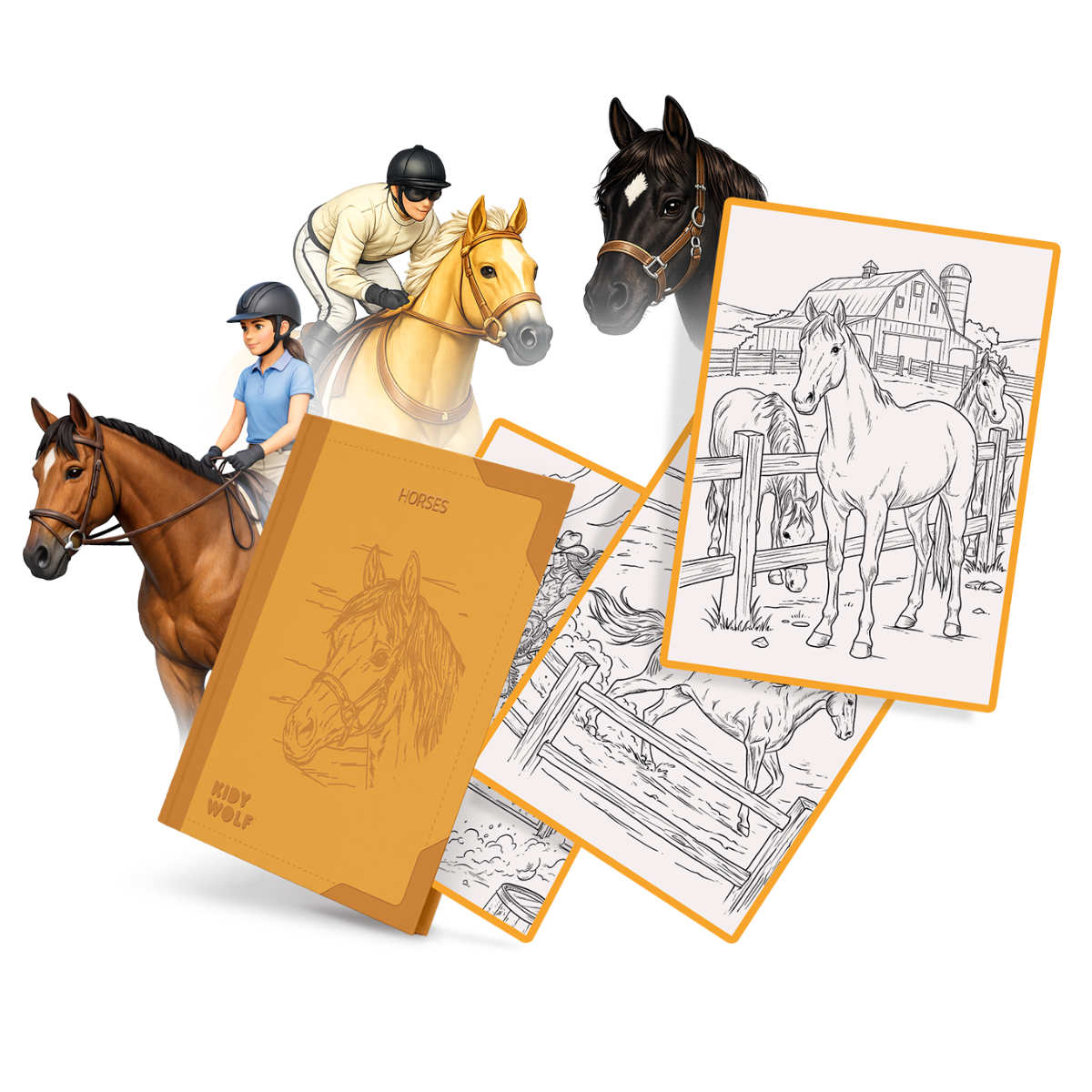 Kidywolf Navulset voor Kidydraw Pad