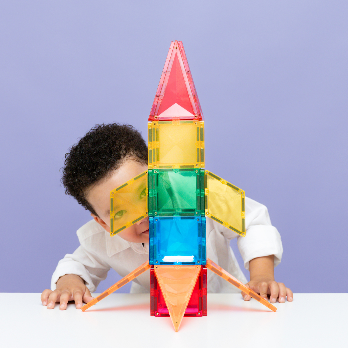Connetix Magnetische Bouwtegels Light Rocket Pack - 30-delig