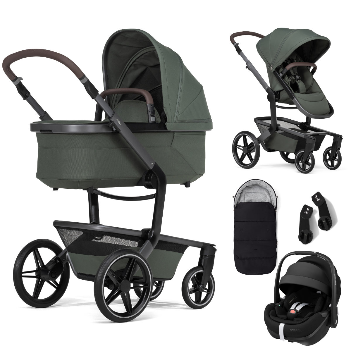 Joolz Day5 Kinderwagen Set 3 in 1 Inclusief Maxi Cosi Pebble 360 Pro 2 I-Size