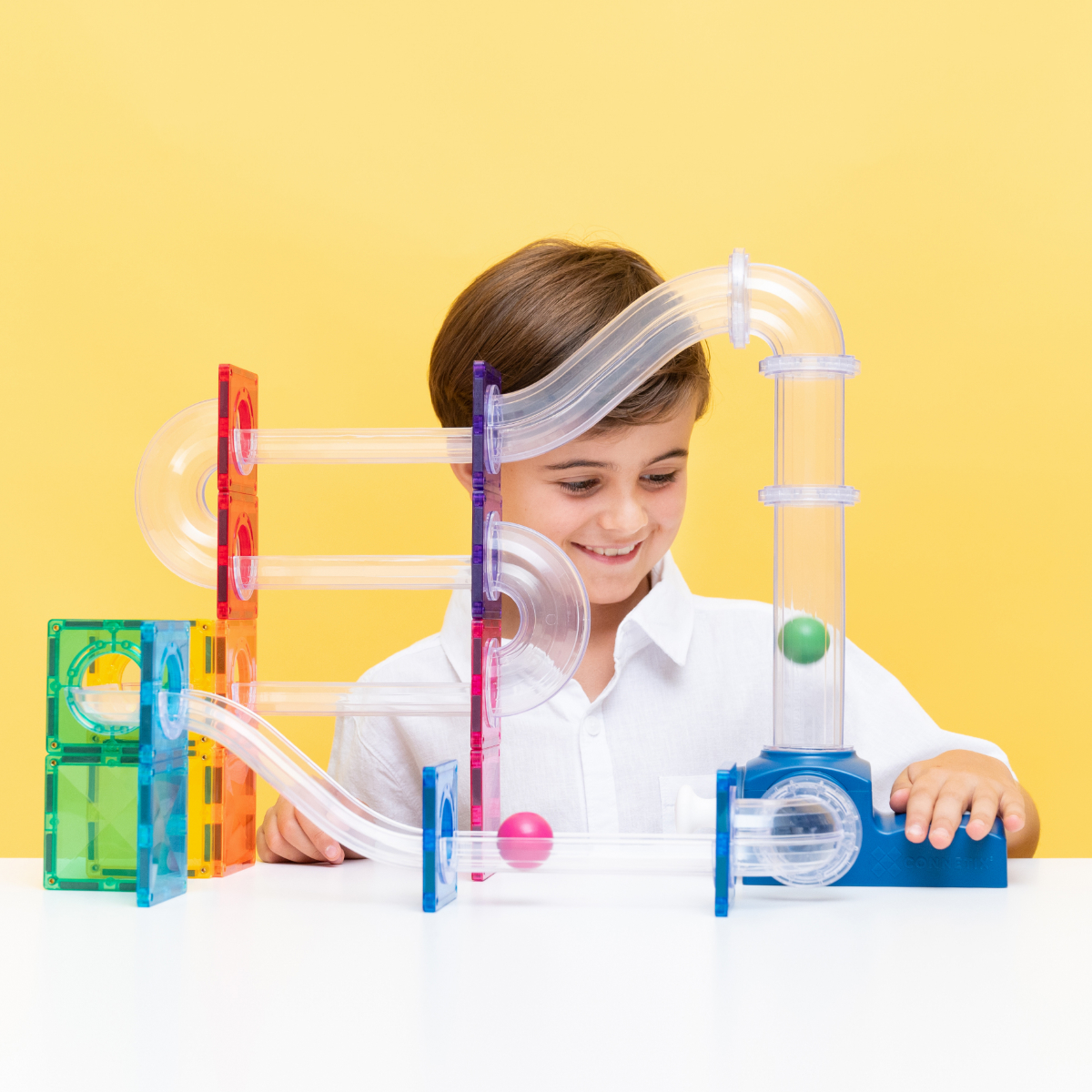Connetix Magnetische Bouwtegels Ball Run Launcher Pack - 47-delig