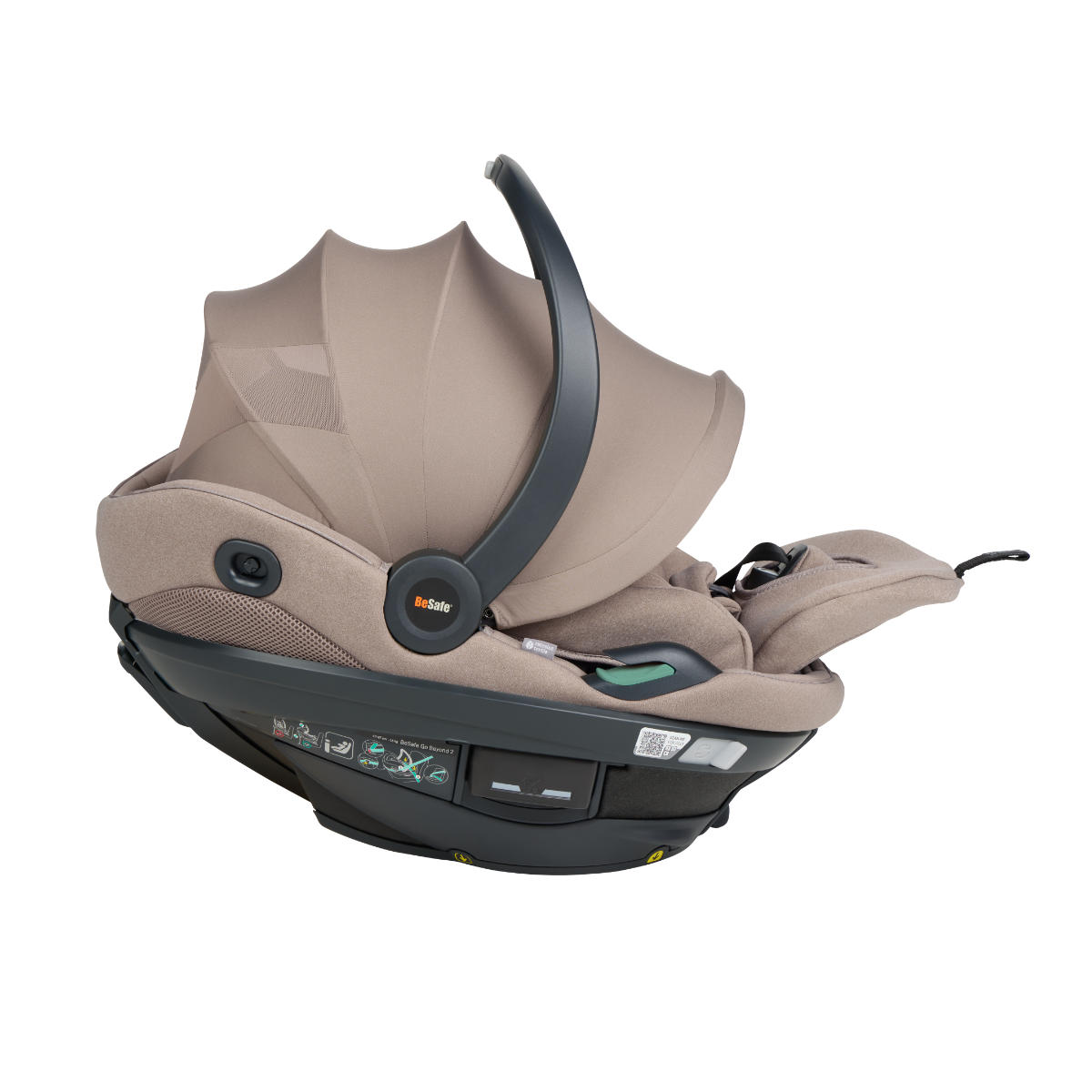 BeSafe Go Beyond² i-Size Babyschaal incl. Beyond ISOFIX Base + Gratis zomerhoes