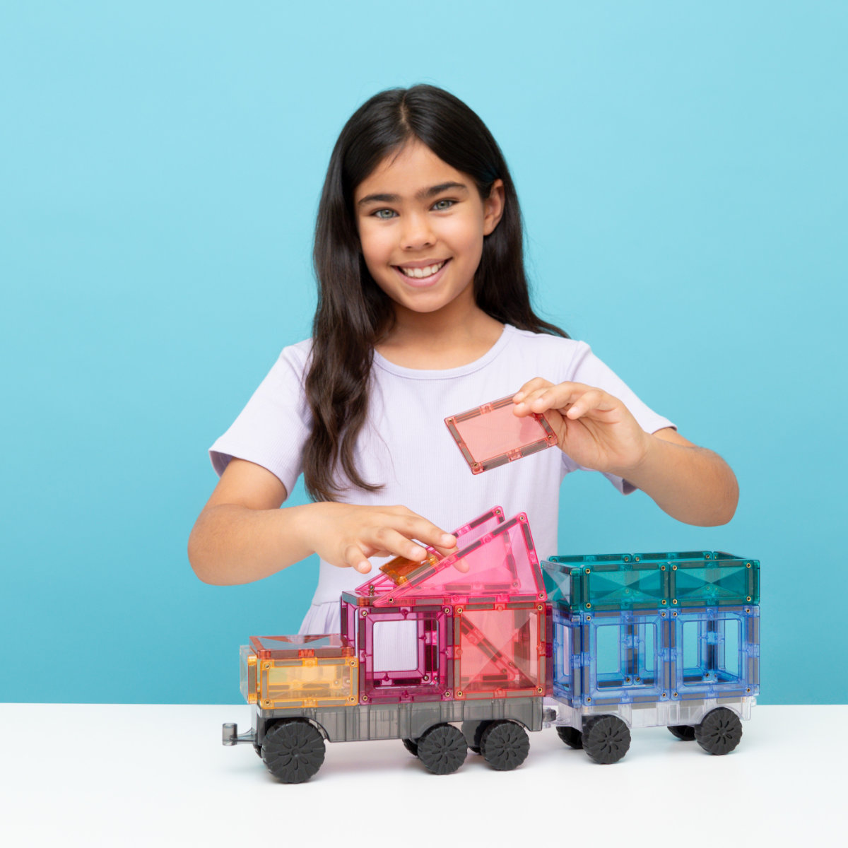 Connetix Magnetische Bouwblokken Pastel Creative Transport Bundel – 154 Delig