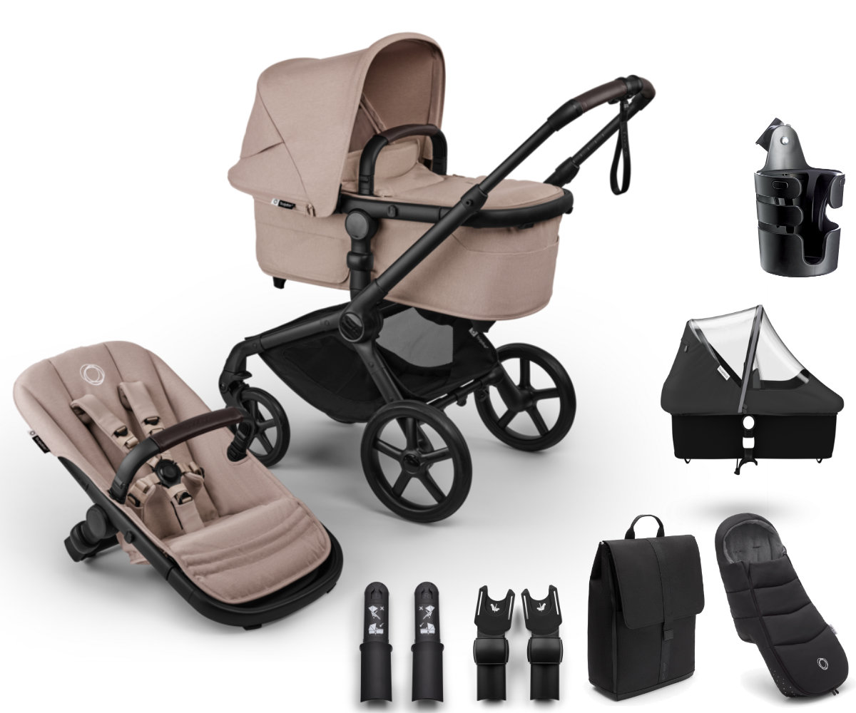 Bugaboo Fox 5 Renew Kinderwagen in Beige - Schuine Aanzicht
