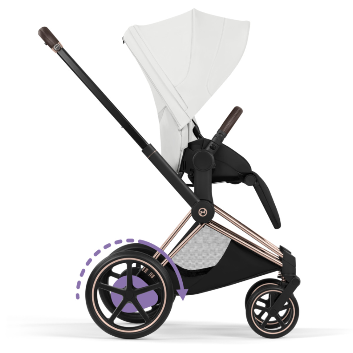 Cybex E-Priam 5 Style Kinderwagen Set 3 in 1 incl. Cloud T i-Size Autostoel