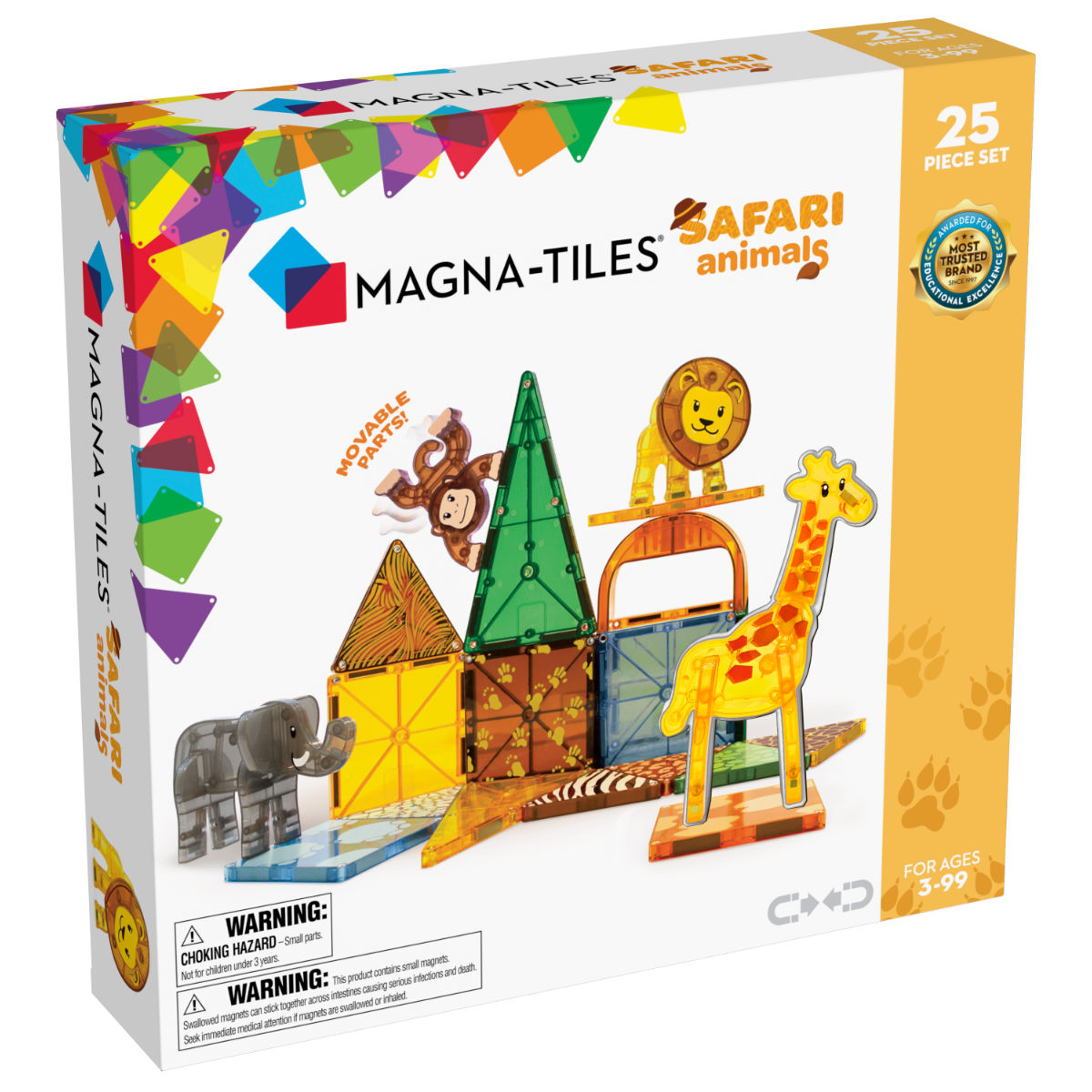 Magna-Tiles Safari Dieren – 25-delig