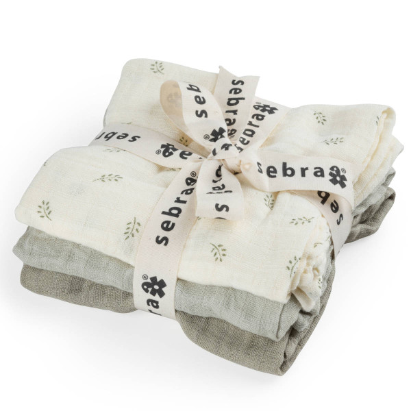 Sebra Hydrofiele Doeken, 3-Pack