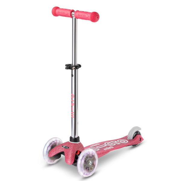 Mini Micro Deluxe GLITTER Step met LED Wielen