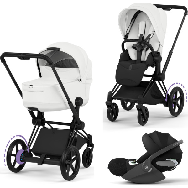 Cybex E-Priam 5 Style Kinderwagen Set 3 in 1 incl. Cloud T i-Size Autostoel