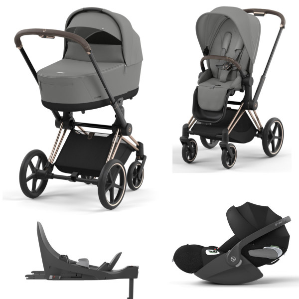 Cybex Priam Kinderwagen Set 4 in 1 incl. Cybex Cloud T i-Size en Cybex Base T