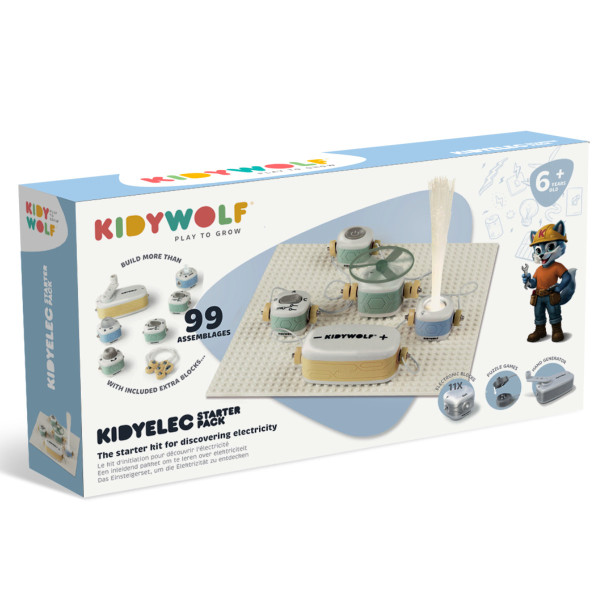 Kidywolf Kidyelec Starter Set – Elektriciteit spelenderwijs ontdekken voor kinderen