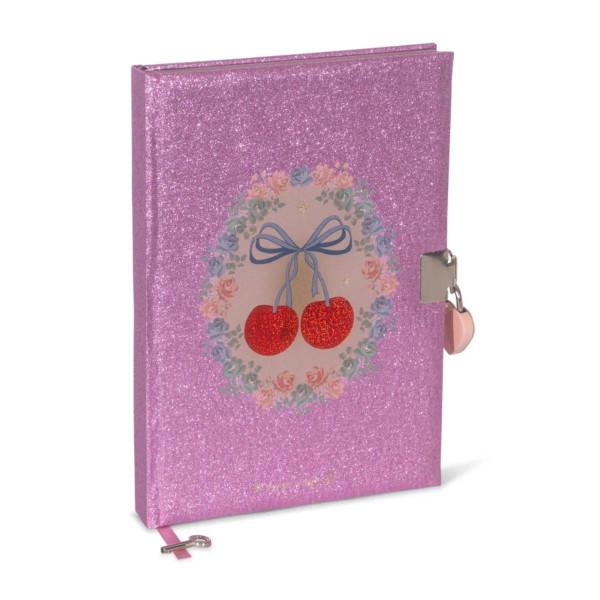 Konges Sløjd Mijn Kleine Dagboek Cherry Glitter