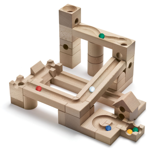 CUBORO Kugelbahn JUNIOR das Starter Set, 40-teilig