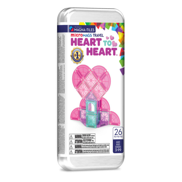 Magna-Tiles microMAGS Heart to Heart Reisset - 26-delig