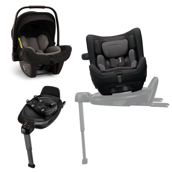 Nuna 3‑in‑1 Autozit Set: PIPA Next Babyschaal, TODL Next Kinderstoel & Isofix‑Basis