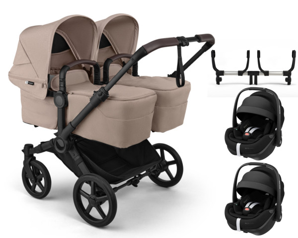 Bugaboo Donkey 6 Twin Kinderwagen Set 3 in 1 incl. Maxi Cosi Pebble 360 Pro2 i-Size
