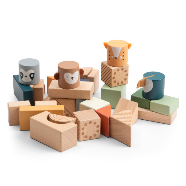 Sebra Houten Bouwstenen, Wildlife